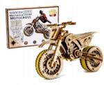 Wooden City Fa 3D Puzzle Modell Motor Cross Kirakó Játék Wooden. City (WR343)
