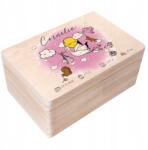 Creative Deco Ajándékdoboz gyermeknek, emlék a születésre, keresztelőre, születésnapra, 30x20 cm (JANCDSD130BCUSTOMBABYSHOWERSTORKGIRLFBM)