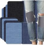  Nagy Méretű Javítókészlet 10db Farmer Nadrág Termo Vasalható Foltok Ovális Javítófolt (F1234)