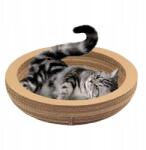  Karton macska kaparófa, fekhely és tál, 27x11x40 cm, vízszintes (LYC09021)