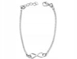 Lovrin 925-ös ezüst végtelen jel láncos karkötő ajándékba (107942)