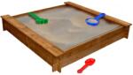 vidaXL Groapă de nisip, lemn, pătrat (41658) - houseshop