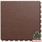 Fortelock Pvc padlólapok garázsba, műhelybe, szervizbe, moduláris padló eco brown (barna) (FL eco inv)