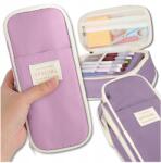  Tolltartó, egyrekeszes, iskolai, kozmetikai táska, filctollak, zsírkréták Lányoknak, tubus (Pojemny Piórnik Kosmetyczka Dla Dziewczynki)