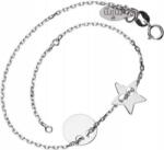 Lovrin 925-ös ezüst karkötő csillaggal és karikával, 1, 71g, divatos charmokkal (Lovrin 53815)