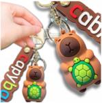 EdiBazzar Kulcstartó, táskadísz, kapibara kulcstartó ajándékba, karabineres medál (Brelok do kluczy torebki Kapibara uroczy)