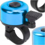  Kerékpár csengő fém kézi manuális hangos városi kék kerek (Mały dzwonek rowerowy metal okrągły klasyczny)