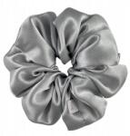 Qrown Selyem Hajgumi Szürke M-es Méretben, 100% Természetes Selyem, Selyem Scrunchie (Jedwabna gumka do włosów, naturalny jedwab)