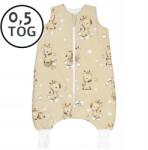 Ankras Nyári Hálózsák lábszárvédővel 92-104 M 0, 5 Tog Pamut 100% Lengyel Termék (ŚZN letni R. M 86-104 ŻYRAFKI BEŻ)