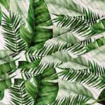  Bordázott (Sztruks) Szövet Levél Mintával 1 m x 140 cm Huzatokhoz és Párnákhoz (B0D2LPTBGS-1)