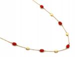 Lovrin Arany nyaklánc 585-ös finomságú, ovális korallokkal, 3.80g, Finom design, 45 cm (60953748)