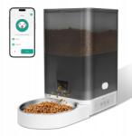  4 literes automata macskaetető, automatikus WiFi kutyatáp adagoló, hangrögzítő funkcióval, szürke (XSKC-WiFi-4L-G)