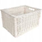 Creative Home Fonott láda fehér polcos kosár tároló doboz 40x30x24 (X0021HU62F)