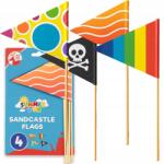  Zászlók Homokozó játékok a strandra Akcesoria 4 db-os gyerek szett (940134)