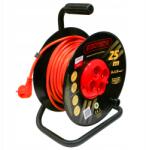 Elgotech Kerti hosszabbító feltekerhető 3x1, 5 dobos 25m (PZB4025G)
