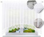 NOW-ART Kész függöny csipkével, 160x500 cm, íves, sima, klasszikus függöny csipkével (5090)