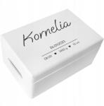 Creative Deco Emlékdoboz gyermeknek ajándék születésre keresztelőre születésnapra 30x20 (JANCDSD130CUSTOMHEARTSIMPLEFBM-W)