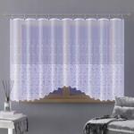 Wisan Elegáns finom fehér jacquard függöny Brunera nappaliba 300x150cm (AWA09800)