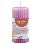 Bolsius Rózsaszín, illatos, tönk alakú gyertya True Scents Magnolia Bolsius 12 cm (8717847138545)