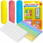 Signature Iskolai kréta táblára, színes, fehér, vastag, gyerekeknek szivacs (910229)