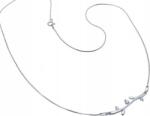 Lovrin Ezüst nyaklánc 925-ös, ágacska cirkónia kövekkel, 3, 90g, divatos minta ajándékba (Lovrin 52977)