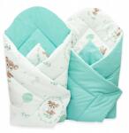 Ankras Bébi Tölcsér Pamut Kétoldalas Mintás! (SARENKA ZIEL Rożek80/80DWUSTRONNY(B. CELADON))