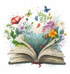 Coricamo Keresztszemes hímzés Hímző szett Virágos könyv (Z 10769)