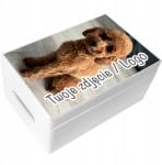 Creative Deco Gravírozott doboz születésnapi ajándék fotóval, grafikával, Uv nyomtatással 30x20x14 (JANCDSD130CUSTOMIMAGEBOXFBM-W)