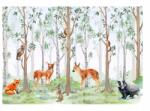 Wallarena Gyerekszoba Tapéta Erdei Állatok Erdő Fák Őzek Fotótapéta 312x219 (Fototapeta Do Pokoju Dziecka 14213VEXXL)