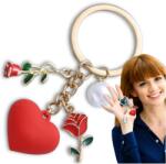 EdiBazzar Kulcstartók Ajándék táskák Kulcstartó Medál Szív Piros (Brelok do kluczy na dzień mamy czerwone serce)