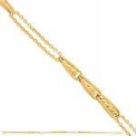 Lovrin Arany nyaklánc 585-ös finomságú, dupla anker láncokból, drótokkal díszítve (61112988)