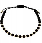 Lovrin Arany karkötő 585 zsinóros, fekete és arany golyókkal díszítve 14k