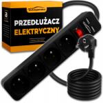  Hálózati elosztó hosszabbító 4 aljzattal és 2 Usb porttal, 3 méteres (Listwa zasilająca Auto Gamma 4)