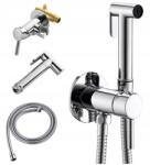  Bidé Csaptelep Falsík Alatti Bidé Fürdőszoba Mosó Csaptelep Fali Króm (6002114)