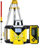 Nivel System Nivelă laser rotativă cu fascicul verde Nivel System NL740G Digital, cu senzor digital RD500G, pantă digitală pe axul X și Y, autoaliniere, telecomandă, trepied SJJ1, stadie LS24 (NL740G Digital SJJ1 