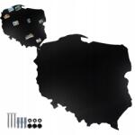  Nagy mágnestábla térkép Lengyel 80x75cm mágneses tábla ajándék (Tablica magnetyczna Polska)