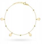 Lovrin Arany karkötő 585 14k golyókkal és lakattal 0.98g állítható hosszúságú divatos (58717971)