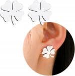 EdiBazzar 18K-val ezüstözött, 316L sebészeti acélból készült, lógó, bedugós ezüst fülbevaló (Srebrne Kolczyki stali chirurgicznej)