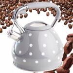 Berretti Teás Kanna Indukciós Gáz Tűzhelyre Szürke Nagy Űrtartalmú 3L Berretti Síppal Sláger (BR-6286)