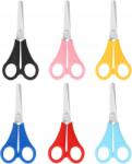  Gyermek Olló Vonalzóval 2 az 1-ben Tompa Végek Készlet 6 Darab Színes (B0CH7WCP55)