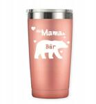  Rozsdamentes acél termobögre, mintával, 600 ml, ajándék anyának (12)
