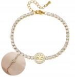 EdiBazzar Arany karkötő sebészeti acél 18K aranyozott női strassz elegáns (5905884043837)