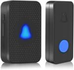  Vezeték nélküli, vízálló, intelligens kültéri ajtócsengő (black wifi 2)