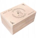 Creative Deco Esküvői doboz gravírozással, ajándék esküvőre saját szöveggel, Uv nyomtatás 30x20 (JANCDSD130BCUSTOMWEDMANWOMANFBM)