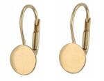 Lovrin Arany fülbevaló 585 Kerek Lemezkék 1, 37g angol kapcsos, ajándékba (Lovrin 69604)