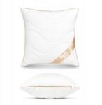 Softimi Antiallergén Párna 40X40 CM Szatén Pamut Premium Steppelt Cipzárral (PILLOW-40X40-WHITE-SATEEN)