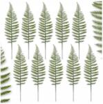  Mesterséges virágok ág 10 db-os mesterséges páfrány növény szett 30cm (Sztuczne kwiaty paprotki zielone 10 sztuk)