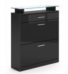 Vicco Billenő Cipősszekrény Cipőtartó 1 Fiókkal és Üveglappal (4386)