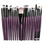 Lewer Professzionális Sminkecset Készlet, 20 Darabos (Purpple)