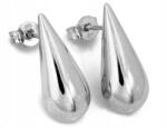 Lovrin Ezüst Fülbevaló Csepp Alakú, Stiftes 19.8mm 8.8mm súly 2.46g 925 ajándékba